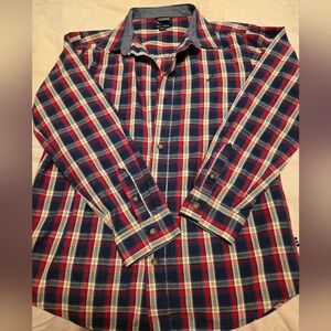 Nautica boy's Plaid button down shirt